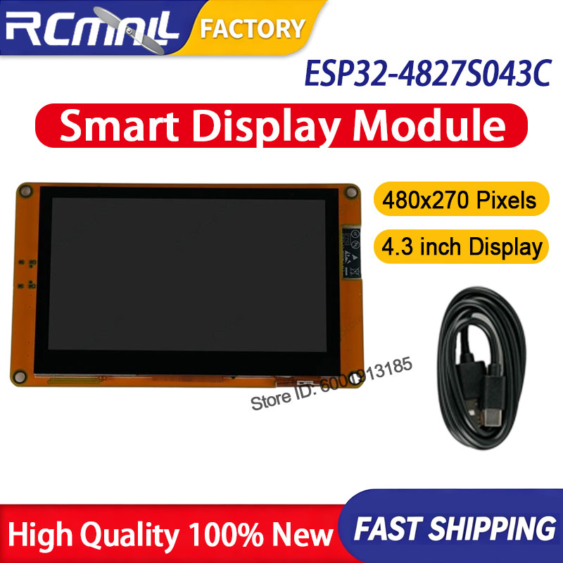 Smart Home Display - Módulo de Pantalla LCD Inteligente ESP32-4827S043C