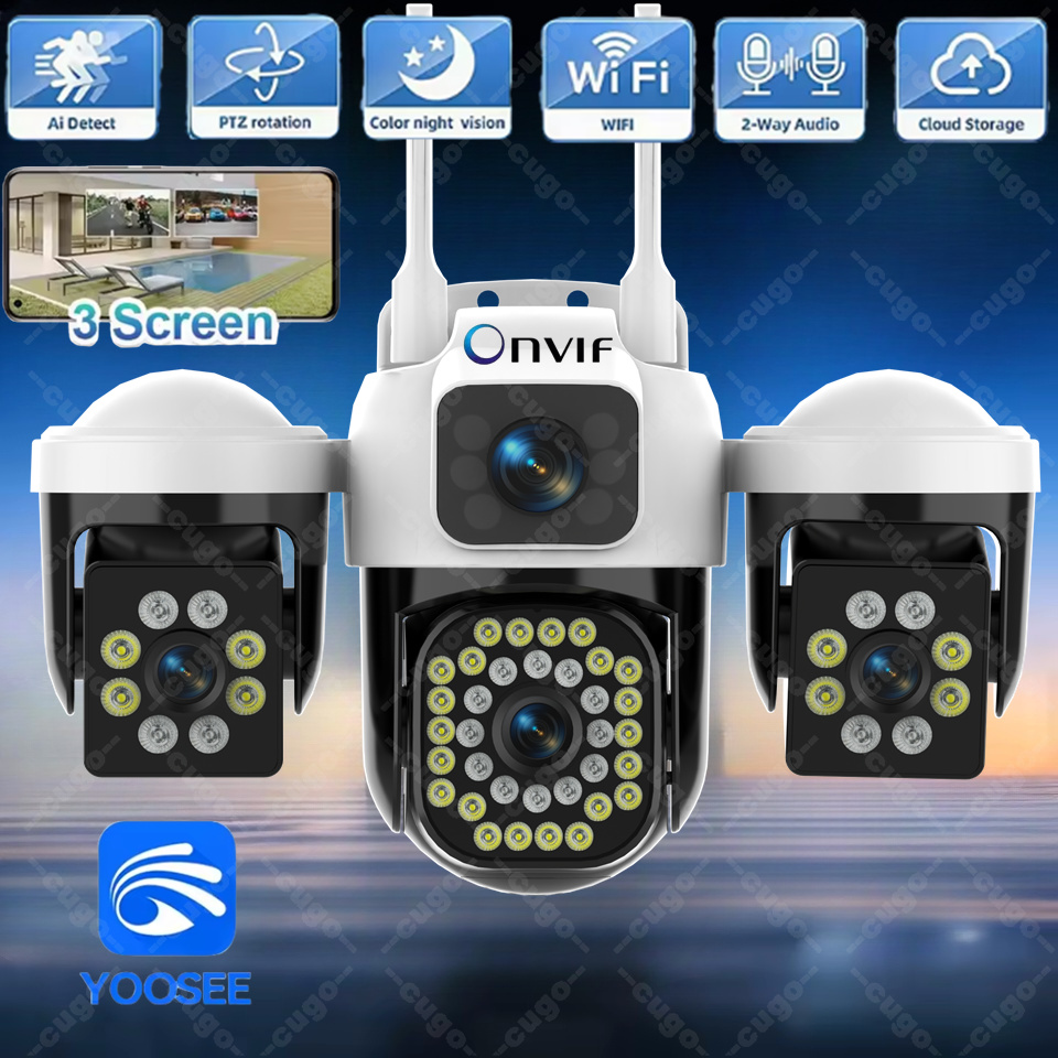 Smart Home Kamera - Cámara IP WiFi para exteriores, 15MP,
