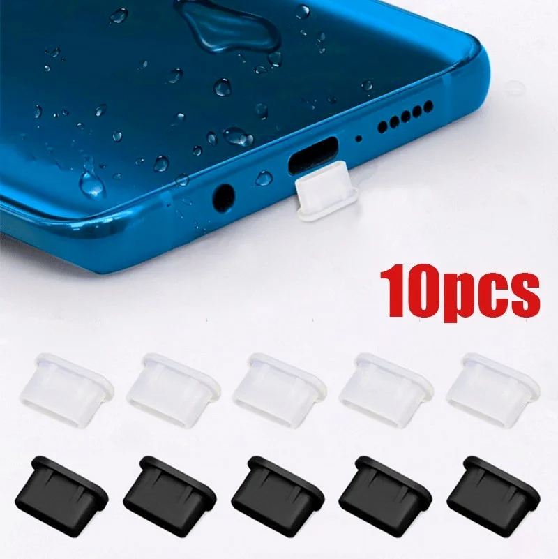 Smart Home Xiaomi - Tapones antipolvo de silicona tipo C,