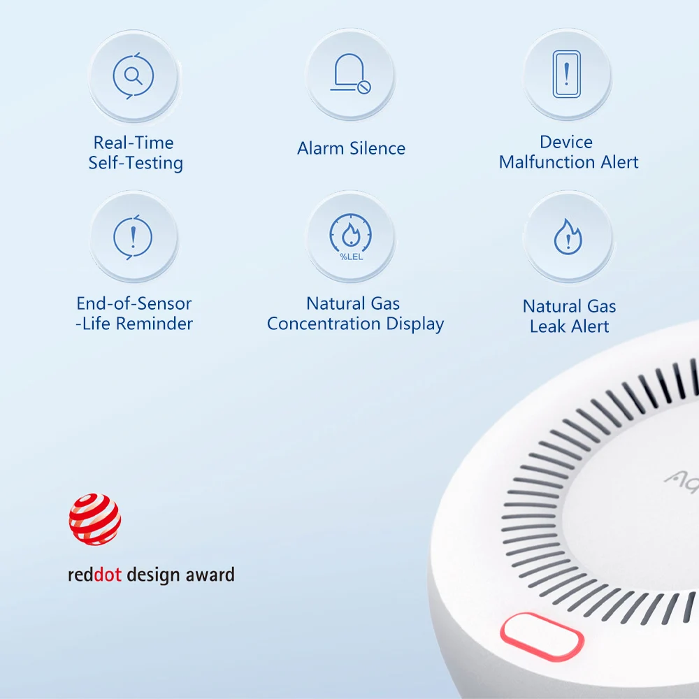 Aqara-Detector de Gas Natural, - Smart Home Xiaomi reseña y precio