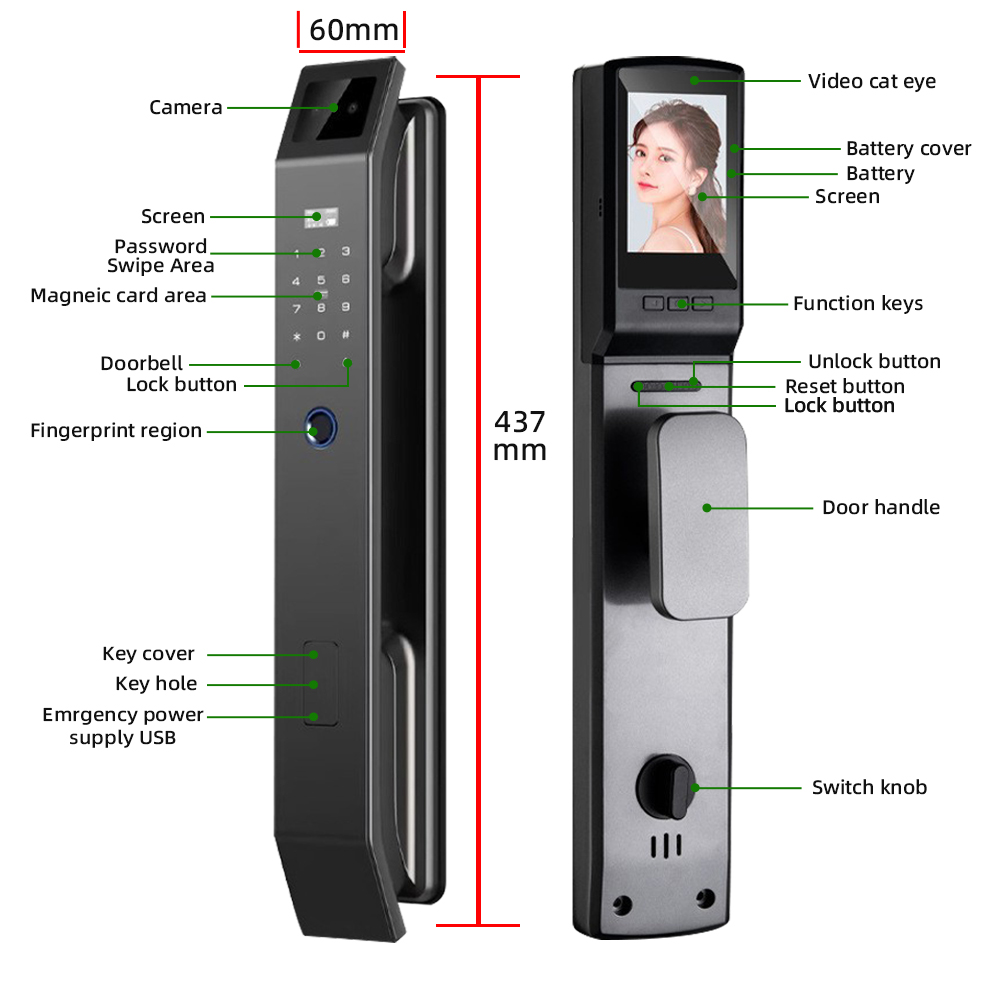 RAYKUBE DF14 Tuya WiFi 3D reco - Wifi Doorbell Camera reseña y precio