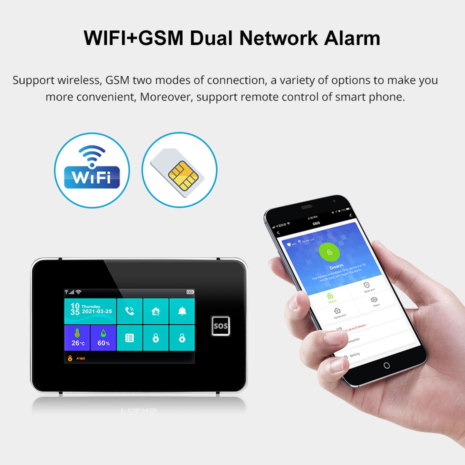 KERUI-sistema de alarma G60B W - Smart Home Dashboard reseña y precio