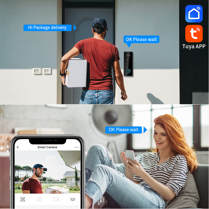Videoportero IP WIFI de 2MP 10 - Wifi Doorbell Camera reseña y precio