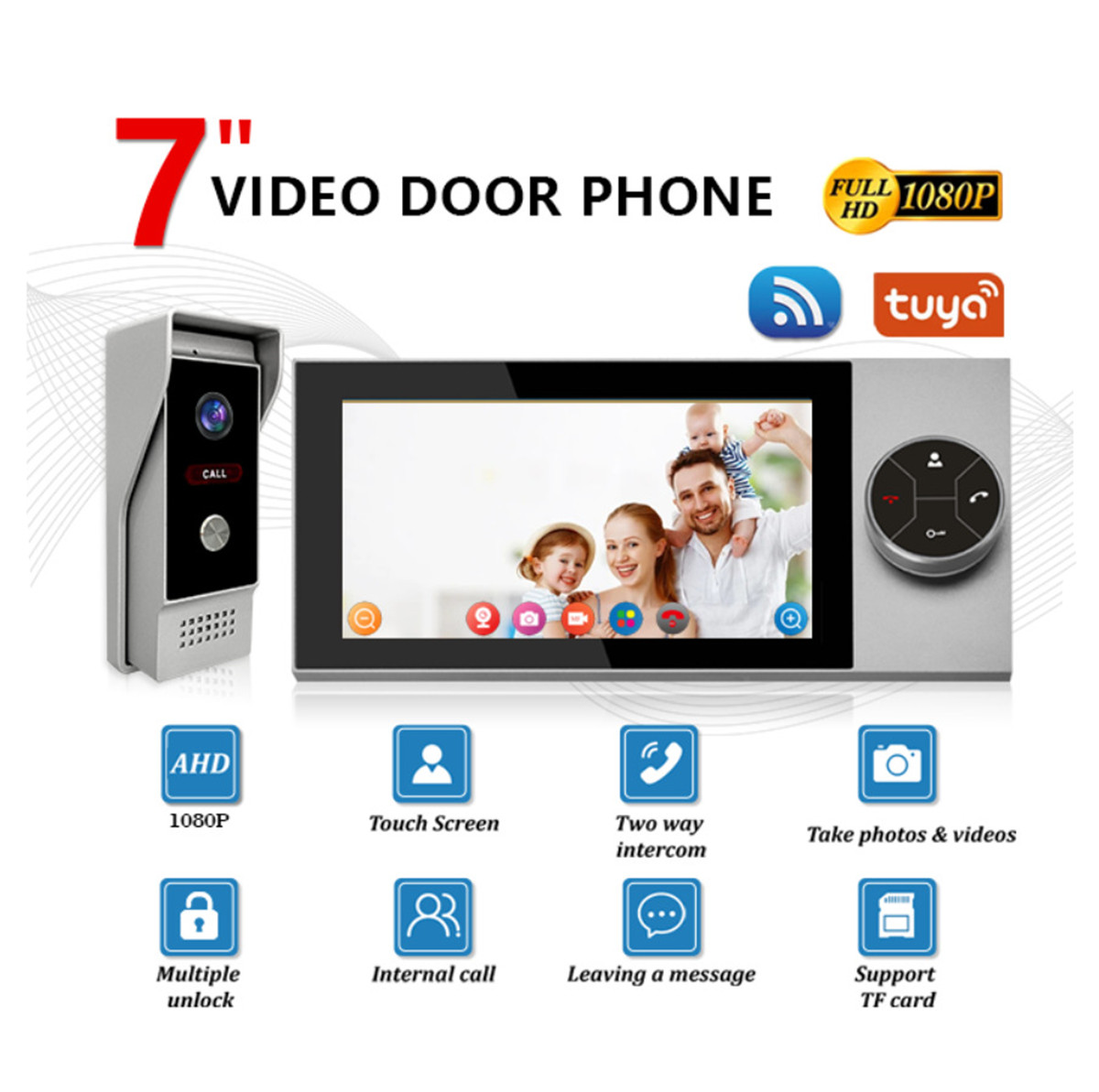 Videoportero con Pantalla IPS  - Wifi Doorbell Camera reseña y precio