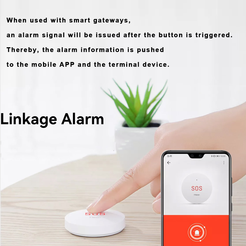 Zigbee-botón de emergencia Tuy - Smart Home Automation System reseña y precio