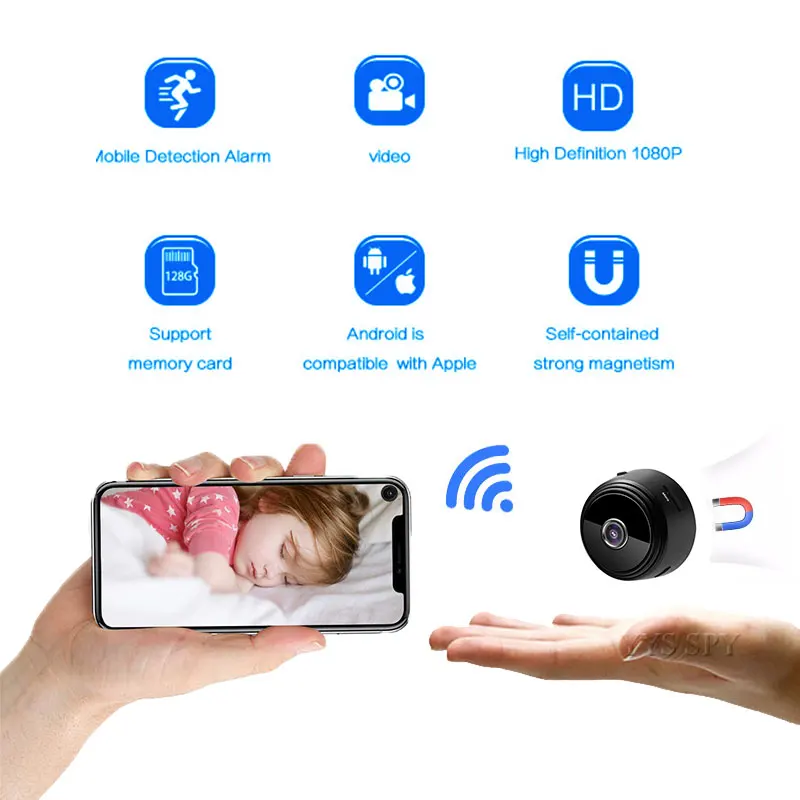 HD 1080P Mini cámara inteligen - Smart Home Kamera reseña y precio