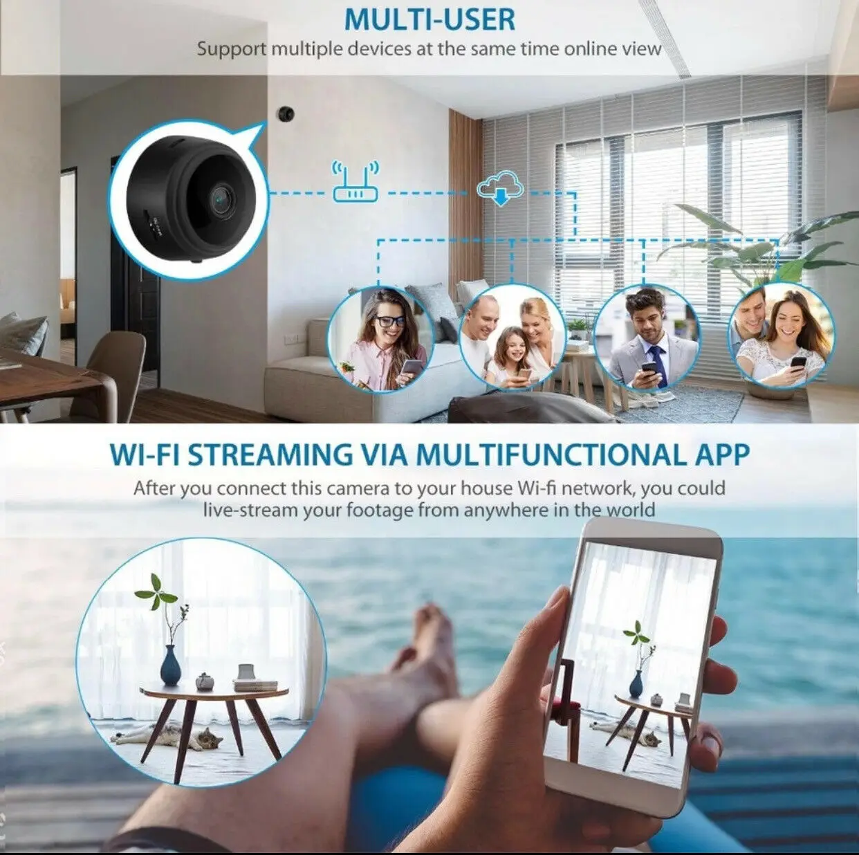 HD 1080P Mini cámara inteligen - Smart Home Kamera reseña y precio