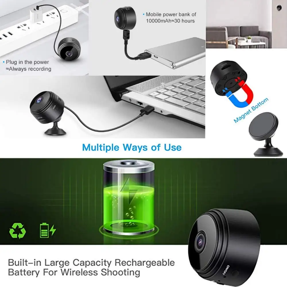 HD 1080P Mini cámara inteligen - Smart Home Kamera reseña y precio