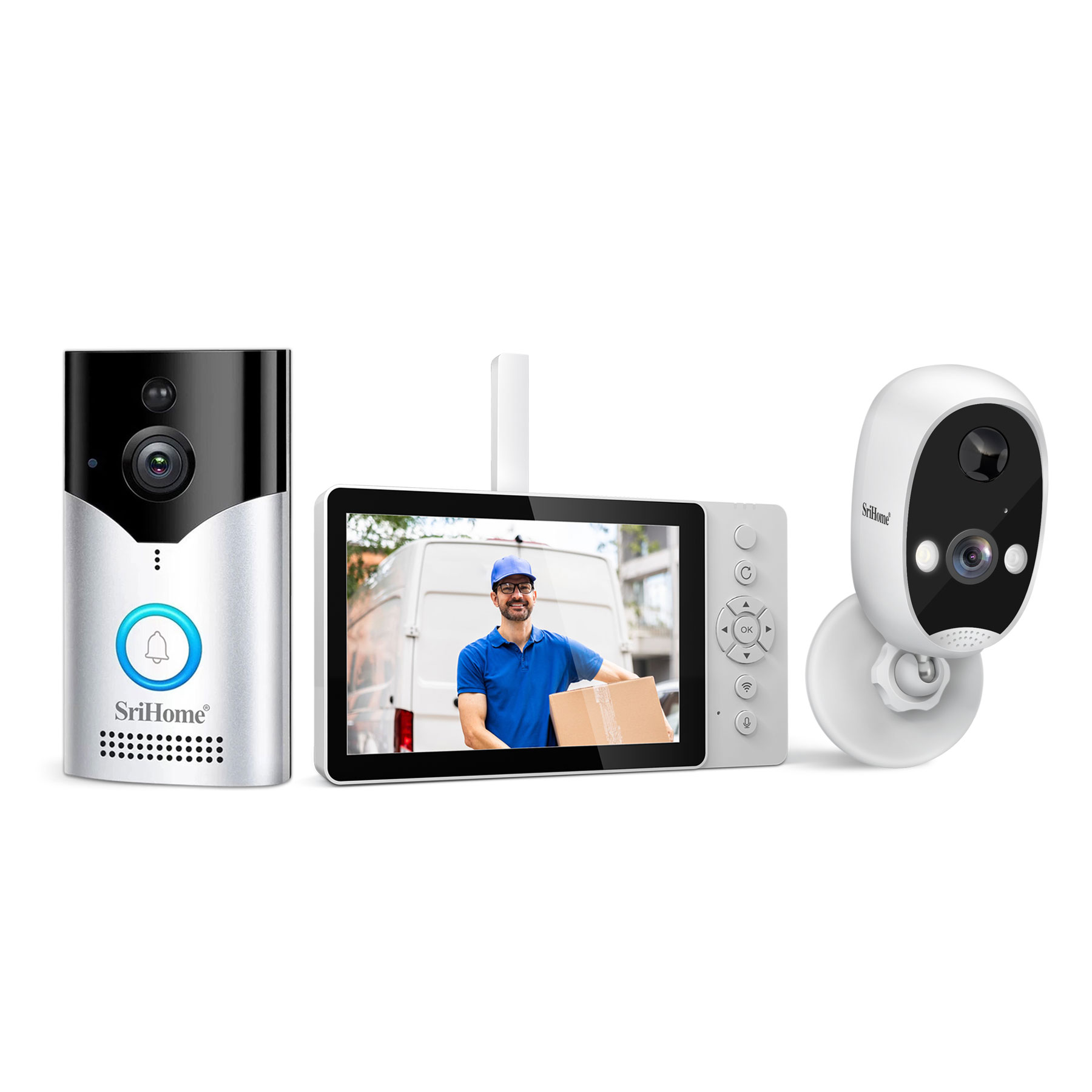 Srihome SH054+DH008 4MP 1400P  - Wifi Doorbell Camera reseña y precio