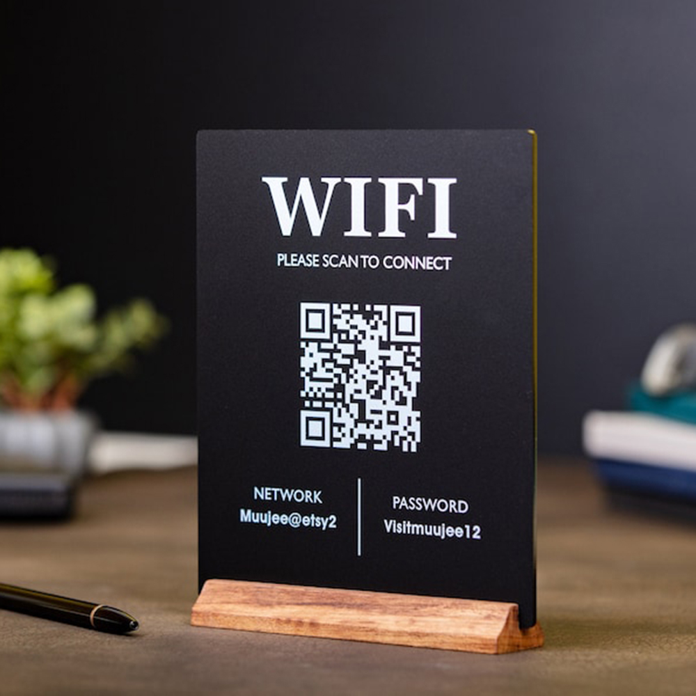 Letrero de mesa acrílico con c - Airbnb Smart Home reseña y precio