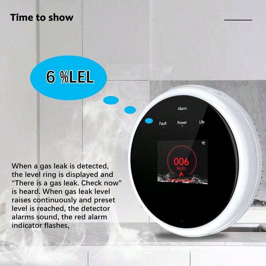 Sensor de alarma de gas WiFi 2 - Smart Home Automation System reseña y precio