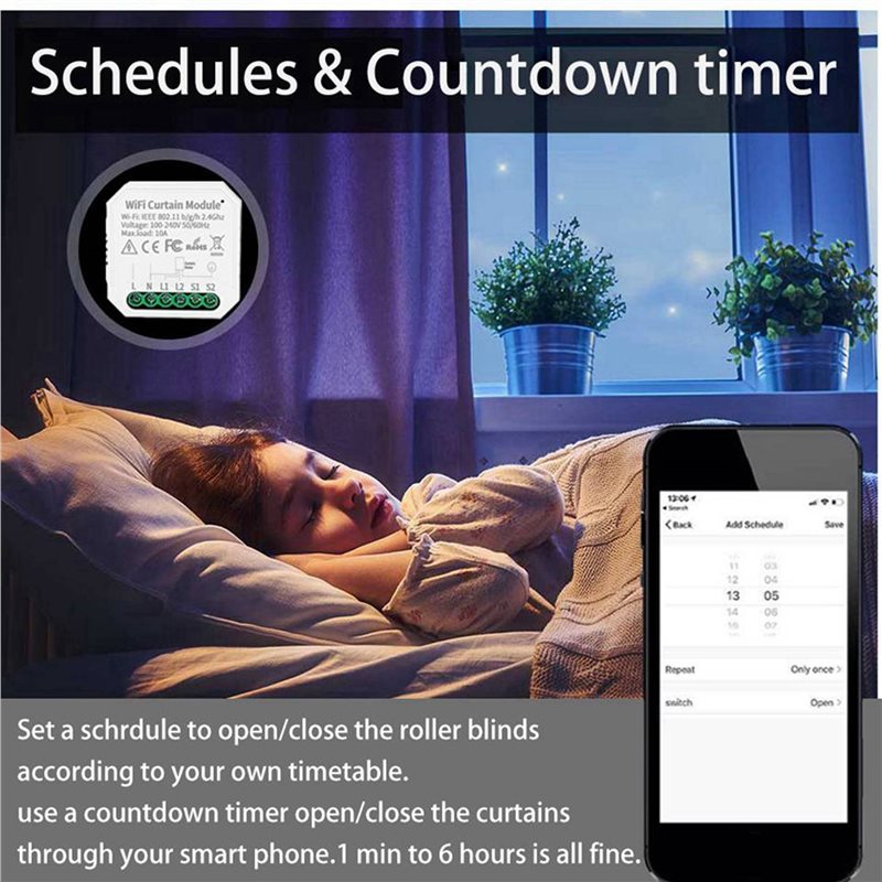 Módulo de cortina inteligente  - Smart Home Tuya reseña y precio