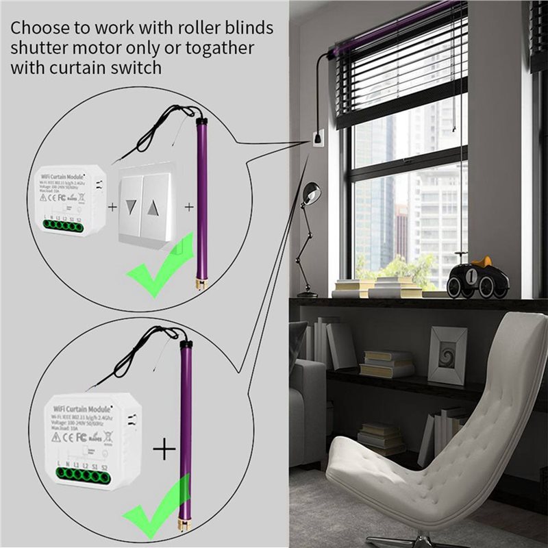Módulo de cortina inteligente  - Smart Home Tuya reseña y precio
